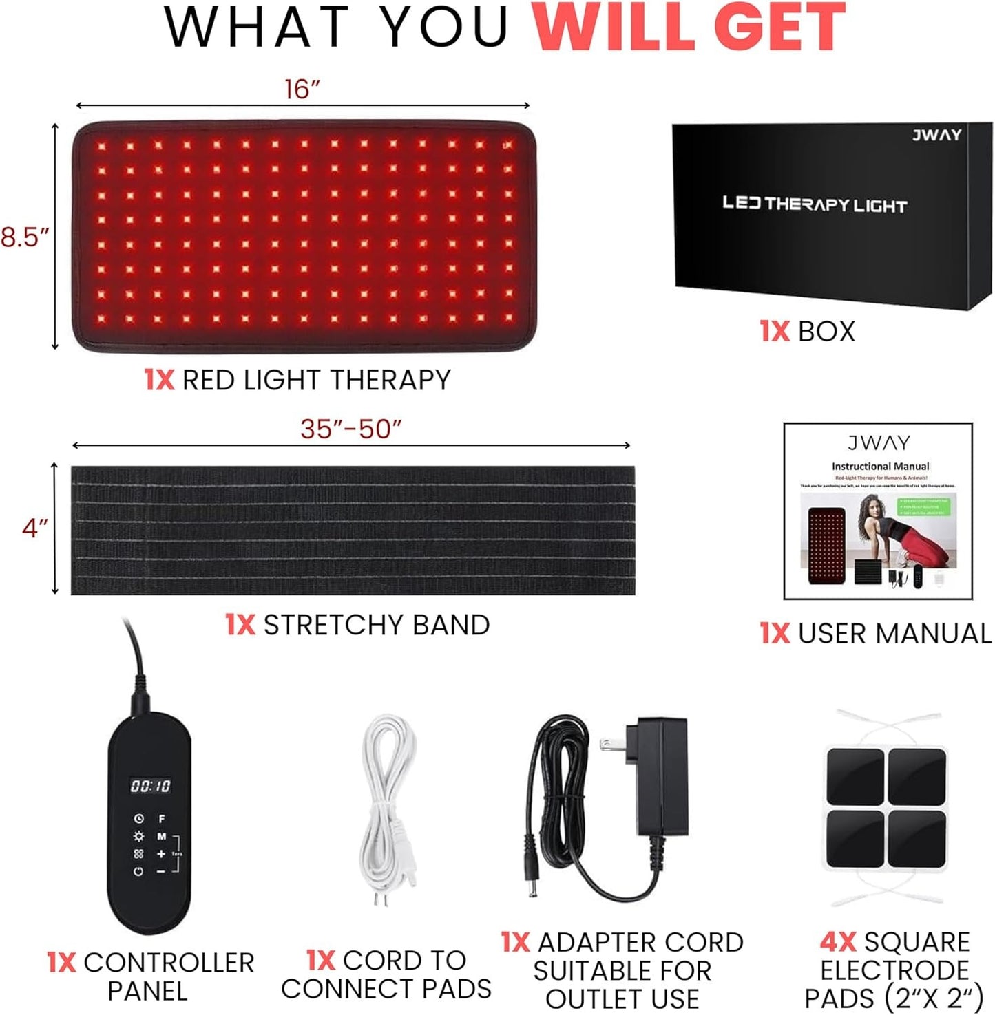 Professional Grade Infrared Red Light Therapy Belt