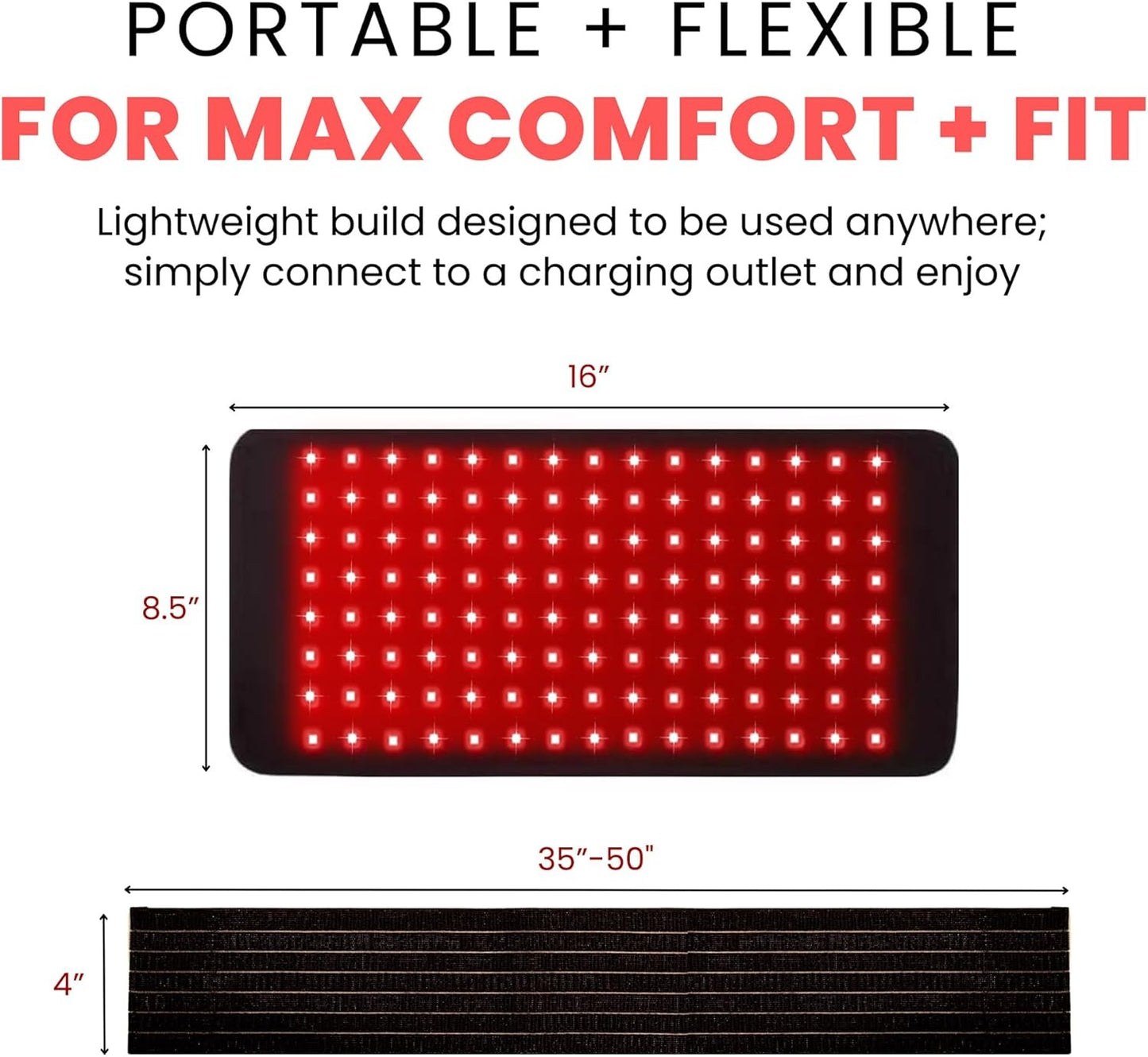 Professional Grade Infrared Red Light Therapy Belt