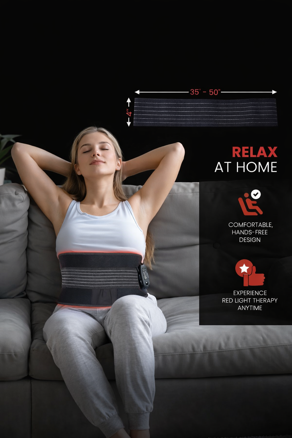 Professional Grade Infrared Red Light Therapy Belt